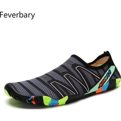 Feverbary Water Shoes Men Summer Breathable Aqua Boots Women Beach Take Walk Surf Quick Dry Sneakers