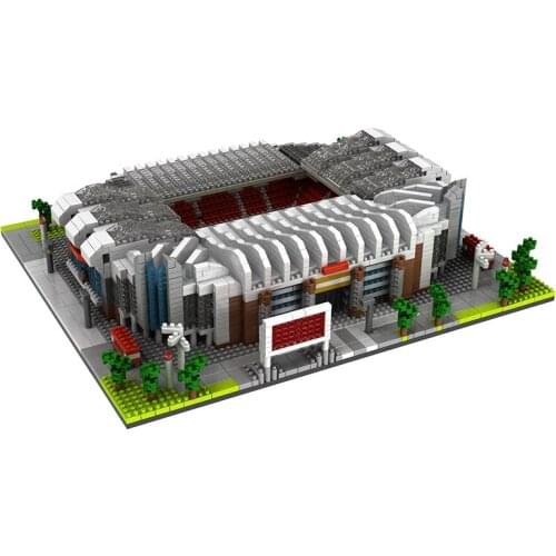 Diamond Mini Building Block Old Trafford Stadium World City Famous Architecture Model Collection Mirco Brick Toys with 3800pcs