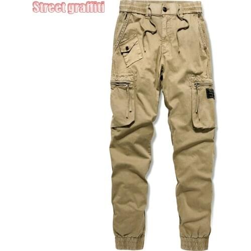 Cargo Pants Men Military Style 2021 New Harajuku Hip Hop Training Joggers Trousers for Men Casual Fashion Streetwear Mens Pants