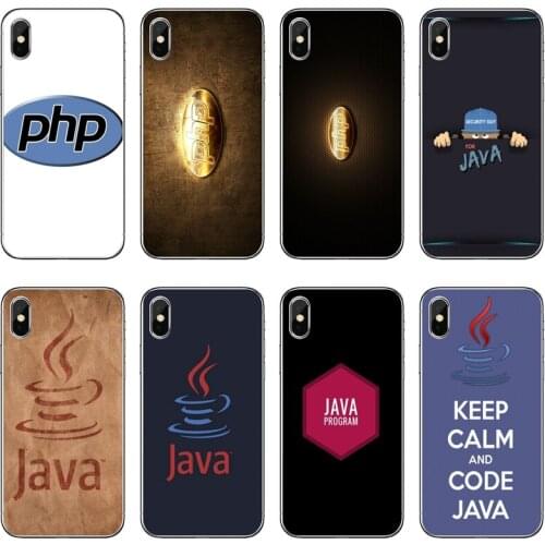 PHP JAVA Program logo Cover Case For Samsung Galaxy S10E S10 Lite S9 S8 S7 S6 Edge Plus S5 S4 Mini Note 10 9 8 5 4
