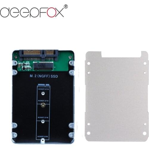 DeepFox Aluminum Alloy SSD Enclosure M.2 NGFF To 2.5 Inch HDD Enclosure Support SATA-I /SATA-II /SATA-III Max 6Gbps