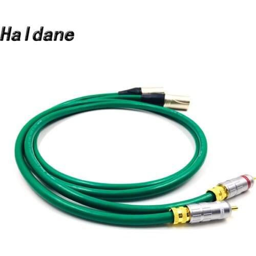 Haldane Pair Type-1016 RCA to XLR Balacned Audio Cable RCA Male to XLR Male Interconnect Cable with MCINTOSH USA-Cable