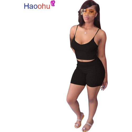 Neon Yellow 2 Piece Outfits for Women Spaghetti Strap Cami Crop Top Biker Short Jogger Sporty Summer Lounge Wear Two Piece Sets