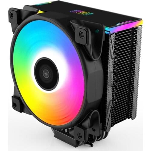 PCCOOLER GI-D56A 5 heat pipe Computer CPU cooler For AM4 2066 5V RGB multiple light effect 4pin PWM CPU Cooling Silent fan