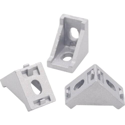 HOTSale 20pcs 2028 corner fitting angle aluminum 20 x 28 L connector bracket fastener match use 2020 industrial aluminum profile