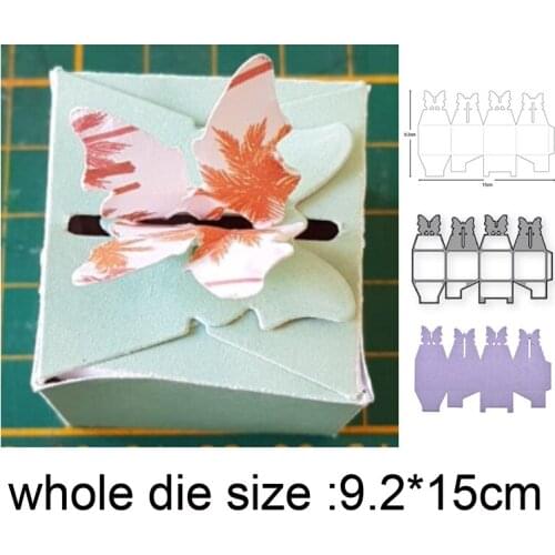 Craft dies metal cutting dies cut die 3D Butterfly Box Background Frame Scrapbooking dies knife mould blade punch stencils dies