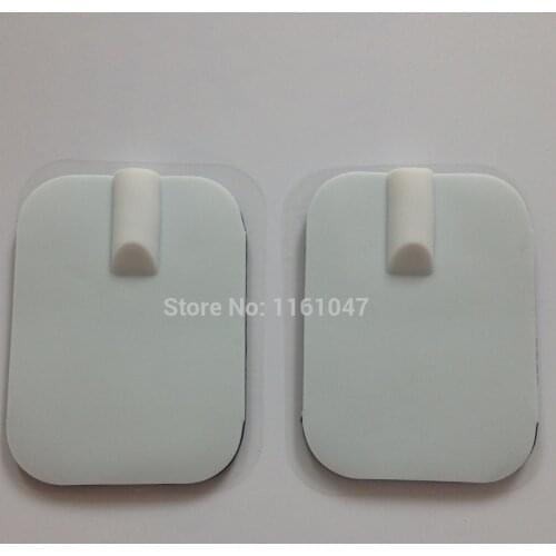 Reuseable 6*4cm Tens Electrode Pads WITHOUT wire for Slimming Massage Digital Therapy Machine Massager 30pcs=15pairs