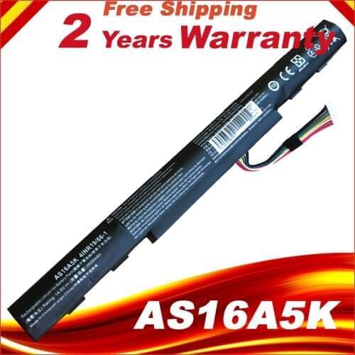 New AS16A5K AS16A7K AS16A8K Battery For Acer Aspire E15 E5-475G 523G 553G 575G 774G E5-575-59QB E5-575 E5-575G-53VG