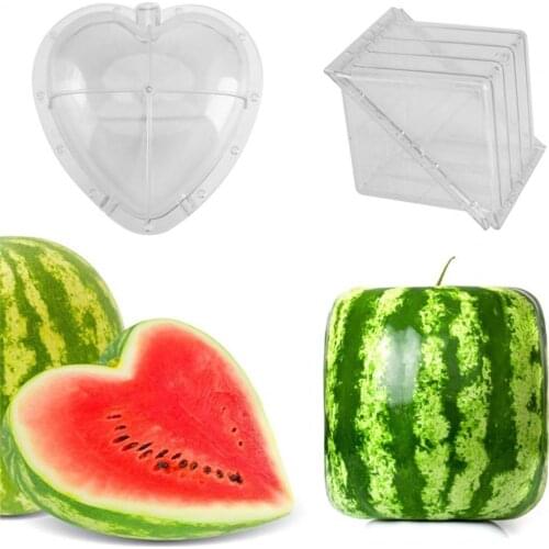Watermelon Shaping Mold Square Creative Plastic Heart Shape Transparent Shaping Mold for Fruit