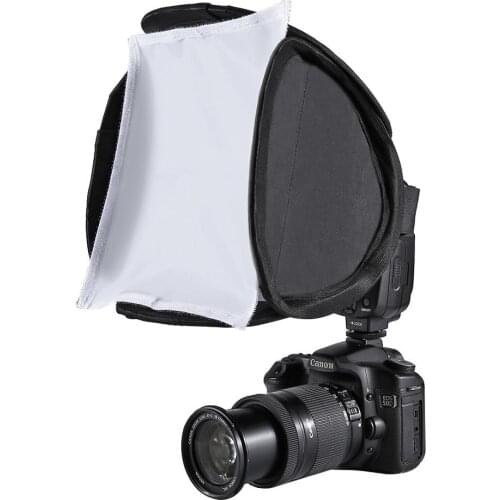 PULUZ Portable Flash Softbox Flash Diffuser Professional Mini Photo Diffuser Square Soft Light Box For Canon Nikon Sony Camera