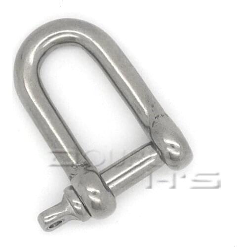 50pcs/lot U Shape Stainless Steel Adjustable Anchor Shackle Outdoor Camping Emergency Rope Survival Paracord Bracelet Buckle