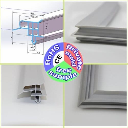 Refrigerator door rubber gasket seal strip for spare parts