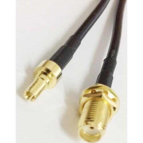 RF SMA Female Switch CRC9 Pigtail Cable SMA Female Bulkhead to CRC9 Male Straight 3G USB Modem RF E931PC RG174/RG316/RG316D