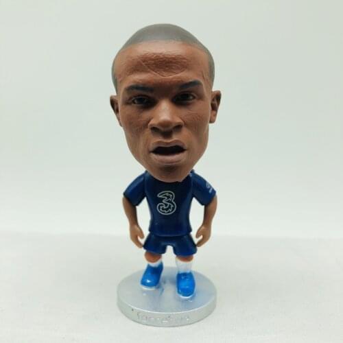 Soccerwe 2021 2.55" Height Soccer Star Dolls CHE 7# Kante Figures Blue Kit Collections Gift