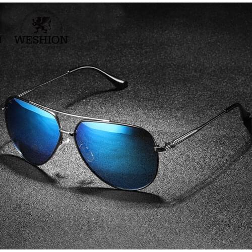 WESHION Retro Sunglasses Men Women Polarized Brand Designer Pilot Shades Classic Driving Sun Glasses 2018 UV400 Zonnebril Mannen