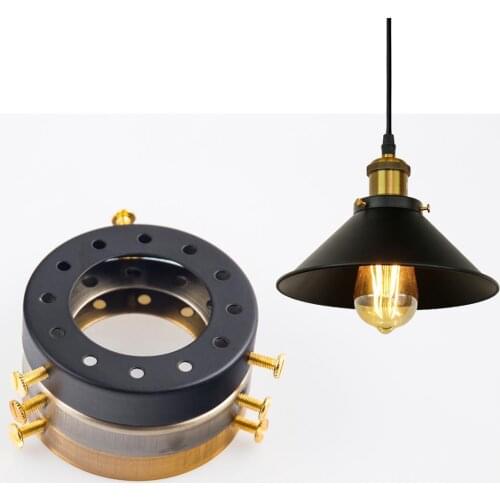 ZhaoKe Solid Brass Lamp Holder Accessories for Chandeliers Edison Industrial Vintage Multihole Cap e27 Lamp Base pendant light