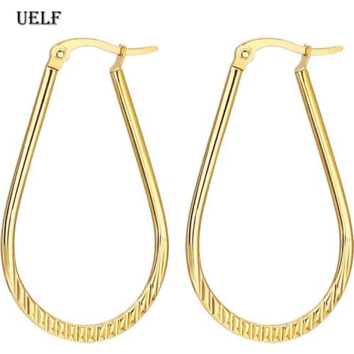 Uelf 1 Pairs Elegant Gold Silver Plated Women Lady Wedding Earrings Hot Selling High Quality Fashion Brincos