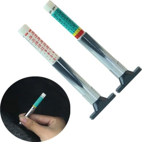 1PC 9cm x 2.5cm Universal Type Tyre Tread Depth Gauge Metric Standard Measures Tester Car Bike Motor Truck Check Tester