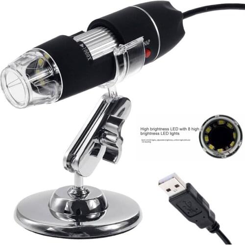 Hot sale 500X/1000X/1600X 8 LED Digital USB Microscope motherboard repair Magnifier Electronic Stereo USB Endoscope Camera