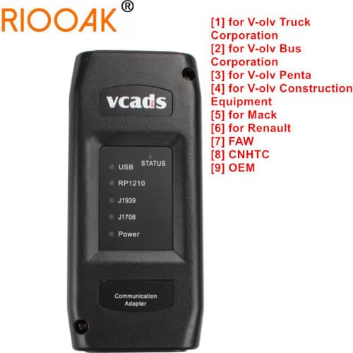 VCADS Pro 2.40 for Volvo Truck code reader clear fault codes Reprogram ECM parameters and ECMS Auto Diagnostic Tool
