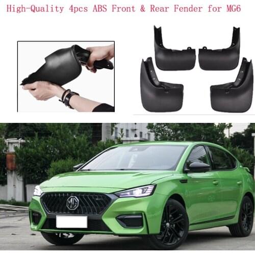 High-Quality 4pcs ABS Front & Rear Fender for MG6 Car Mud Flaps Splash Guard Mudguard Mudflaps Accessories