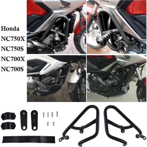 For Honda NC 750 700 X S NC750X NC750S DCT NC700X NC700S 2012-2017 Crash Bar Engine Guard Frame Protector Motorcycle Parts Black