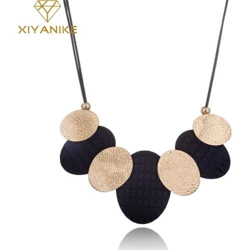 Brand Fashion Maxi Necklaces & Pendants Vintage Steampunk Bib Choker Chunky bijoux Statement Necklace collares N223