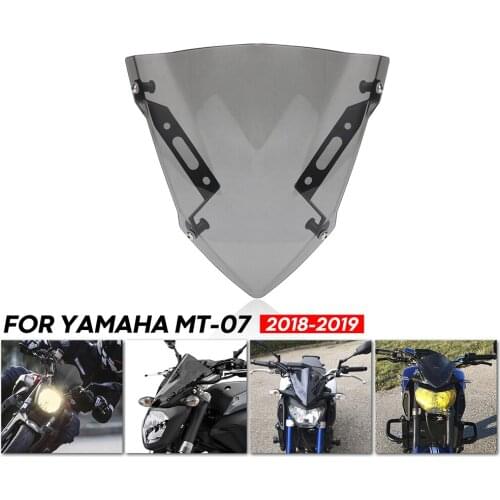 1 Piece Windshield Windscreen for Yamaha MT-07 FZ-07 MT-09 FZ-09 Motorcycle Accessories Pare-brise Wind Deflectors