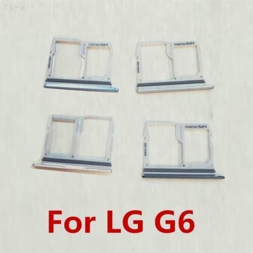 10pcs/lot Sim+Micro SD Card Reader Sim card Holder Tray Slot For LG G6 H871 H872 LS993 VS998 H873