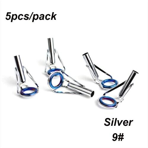 2021 10Pcs Durable Fishing Rod Stainless Steel Guide Ring Eye Top Tackle Guide O Ring Circle Outdoor Fishing Kit Parts Accessory