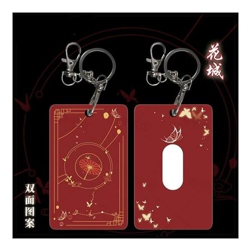 2021 Anime Tian Guan Ci Fu Hua Cheng Xie Lian Student ID Bus Bank Card Holder Cosplay Keychain Card Case Pendant Toy Decor Gift