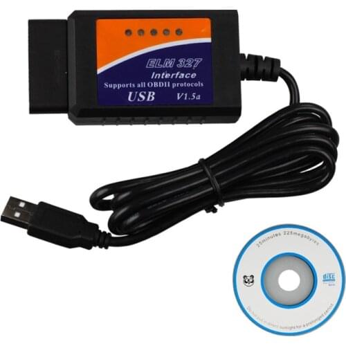 2020 Top selling ELM327 Interface USB OBD2 Scanner V1.5 OBDII elm327 usb Super scanner in stock