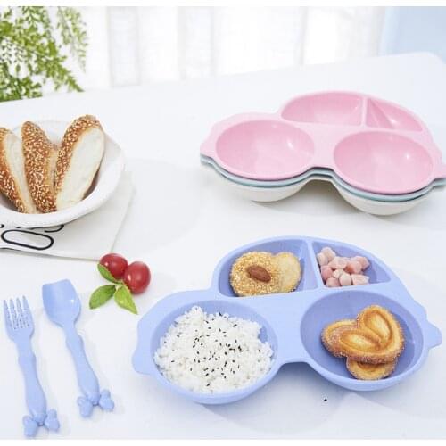 3pc Cartoon Small Chips Snacks Dishware Dishes Children Dinner Plate Lovely Dish