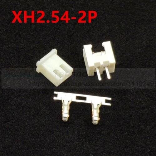 50set/lot XH2.54 - 2p 2.54 mm connector 50 pcs female housing + 50pcs male header + 100pcs terminal 2.54mm 2pin free shipping