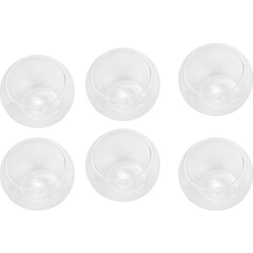 6Pcs 50Ml Clear Drinking Healthy Cup Heat Resistant Double Wall Layer Tea Cup Water Flower Tea Cups