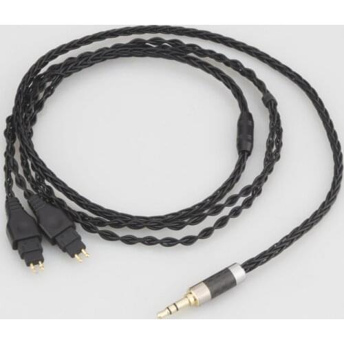 8 Core Balanced Pure Silver Plated Earphone Cable For Sennheiser HD580 HD600 HD650 HDxxx HD660S HD58x HD6xx