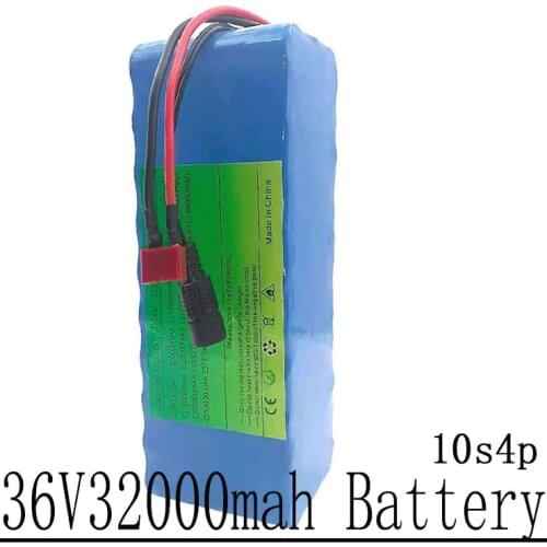 Electric Bicycle Batteries, 36v, 32Ah, 10s 4p, 500w, 18650 High Power And Large Capacity, 42v, 15a, The BMS