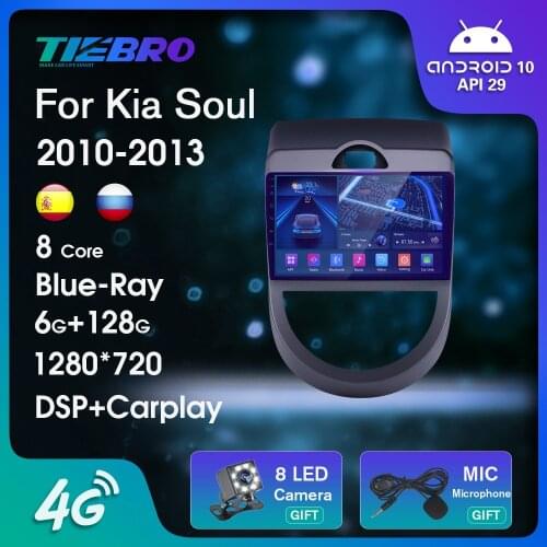 2 DIN Android 10.0 Car Radio For KIA Soul 2010-2013 Car Receiver GPS Navigation Auto Radio Car Multimedia Player NO 2DIN DVD IGO