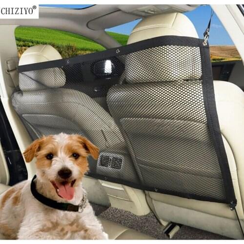 Car Back Seat Anti-collision Mesh Pet Barrier Net Auto Fence Isolation Network Safety Travel Bar Child Dog Buffer Device