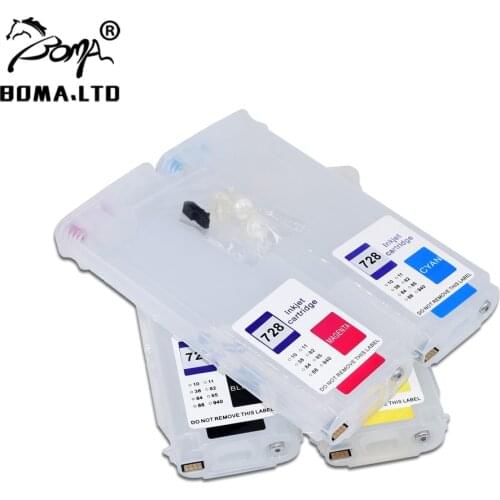 BOMA.LTD T830 T730 For HP 728 Ink Cartridge New Upgrade Chip For HP728 DesignJet 730 830 F9J68A F9J67A F9J66A F9J65A