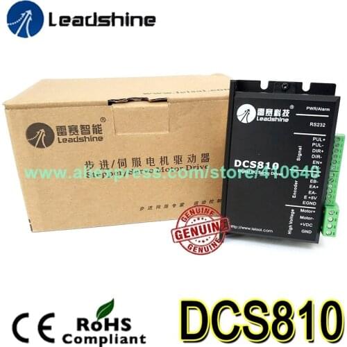 Leadshine Servo Drive DCS810 Max 80 VDC 20A Digital DC Servo Driver Accept Differential Control and Encoder Feedback Signals
