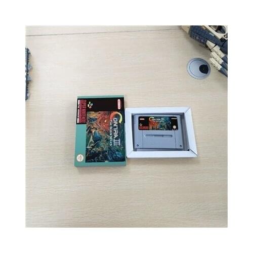 Contra III The Alien Wars - EUR Version Action Game Card with Retail Box