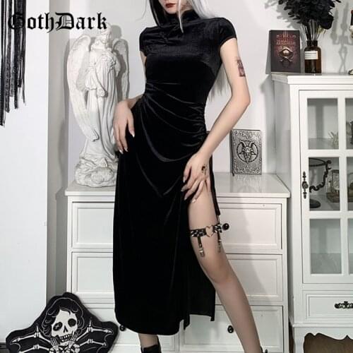 Goth Dark Summer Midi Dresses