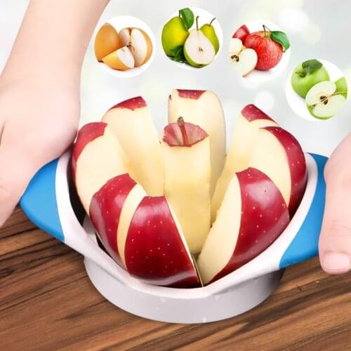 Apple Slicer Corer Cutter Pear Kitchen Fruit 8-Blades Core Fruit Divider Stainless Steel Blades Slicer Tool Kitchen Gadget