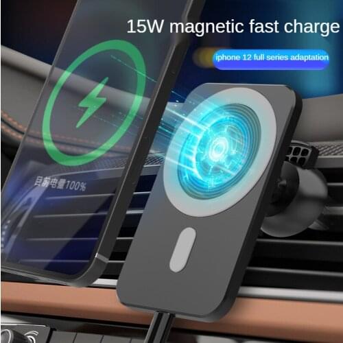 New Car Wireless Charger, Magnetic Car Holder, Mobile Phone Wireless Charging, Magsafe Navigation Stand