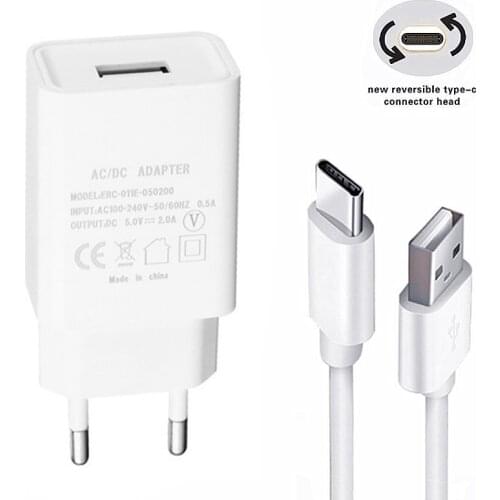 Type C Cable 2A Charge Wire For Samsung Galaxy S8 A21s A51 Xiaomi Mi 8 9 Redmi 9a Huawei P30 Honor 9x Phone Charger Wall adapter