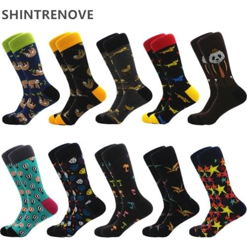 Мужские носки с принтом SHINTRENOVE China At AliExpress