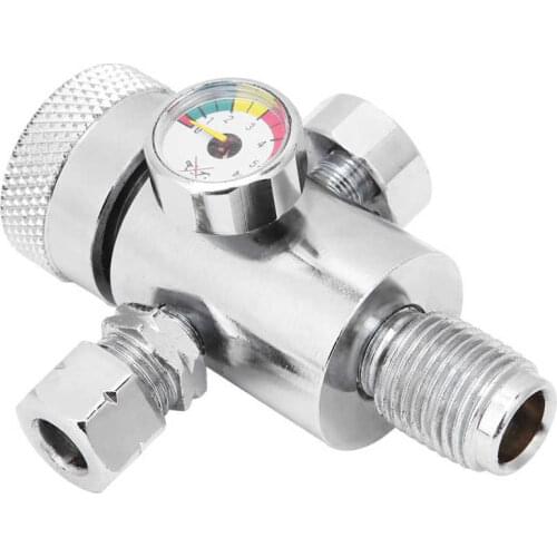 Alloy Chrome Plated Acetylene Pressure Reducer Acetylene Pressure Gauge Regulator