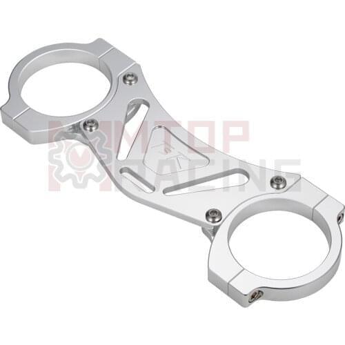 Front Fork Stabilizer Brace Silver For Honda CB750 Nighthawk 1991 2992 1993 1994 1995 1996 97 98 99 2000 2001 2002 2003
