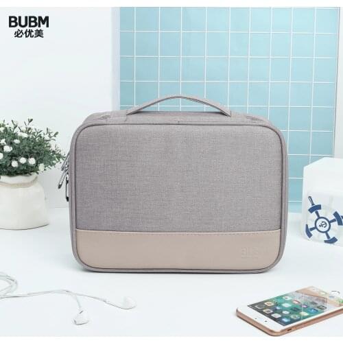 BUBM Cable Organizer Bag USB Gadget Storage Cases Waterproof Universal Power Bank Electronic Accessories Pouch For Office Home